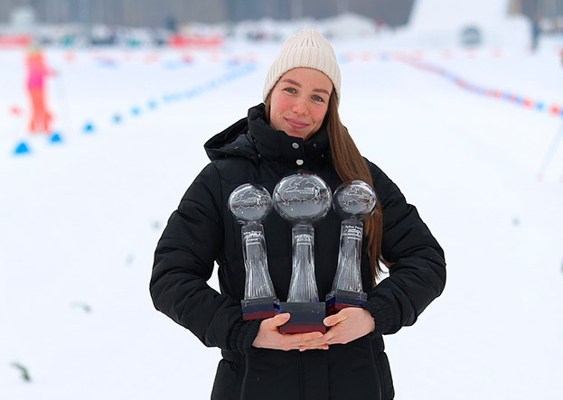 Наталия Шевченко с наградами Кубка России.