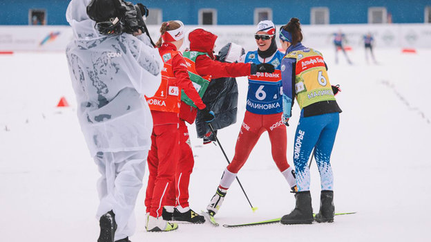 Вероника Степанова с партнершами по сборной Архангельской области. Вероника Степанова с партнершами по сборной Архангельской области