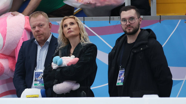 Сергей Дудаков, Этери Тутберидзе и Георгий Похилюк. Сергей Дудаков, Этери Тутберидзе и Георгий Похилюк