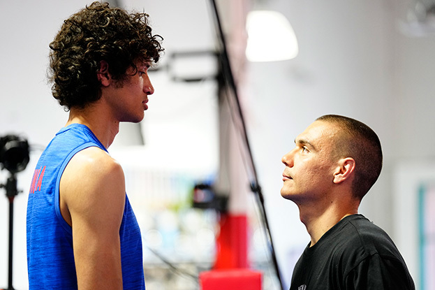 Тим Цзю и Себастьян Фундора перед боем.