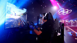 Участник Олимпийской недели киберспорта в Сингапуре в 2023 году