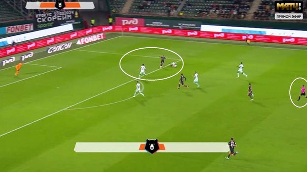 Фол Никиты Кривцова.