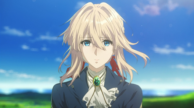 Кадр из аниме «Вайолет Евергарден»