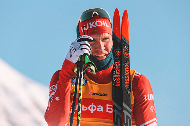 Александр Большунов. Лыжник Александр Большунов.