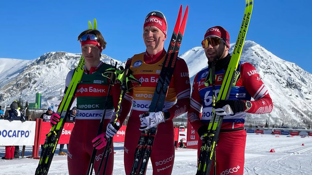 Савелий Коростелев, Александр Большунов и Александр Червоткин.