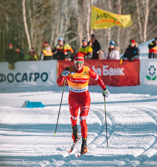Александр Большунов. Лыжник Александр Большунов.