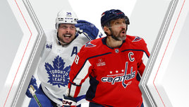 Хоккеисты Остон Мэттьюс и Александр Овечкин