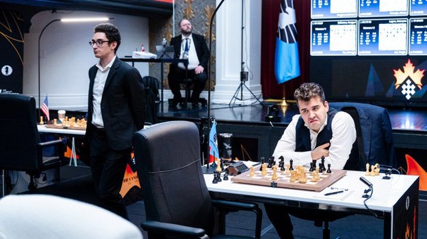 Фабиано Каруана и Ян Непомнящий. Шахматисты Фабиано Каруана и Ян Непомнящий
