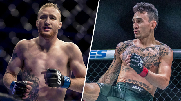 Джастин Гейджи (слева) и Макс Холлоуэй. Бойцы UFC Джастин Гейджи (слева) и Макс Холлоуэй.