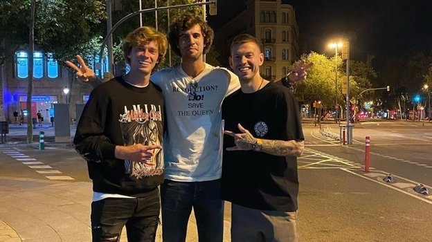 Андрей Рублев, Карен Хачанов и Федор Смолов.