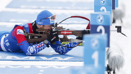 Биатлонист Антон Бабиков