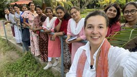 Анастасия Голенецкая в Индии