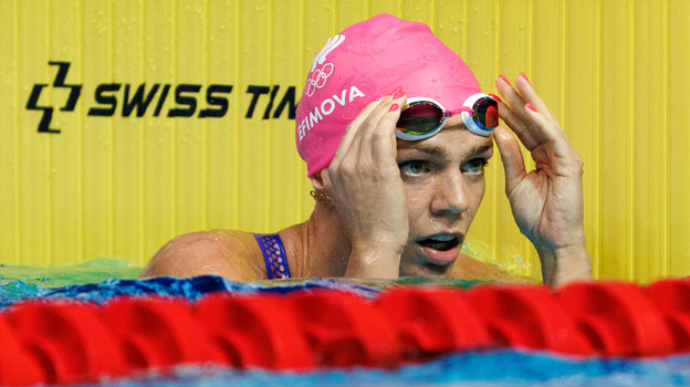 Юлия Ефимова на чемпионате России-2024. Пловчиха Юлия Ефимова