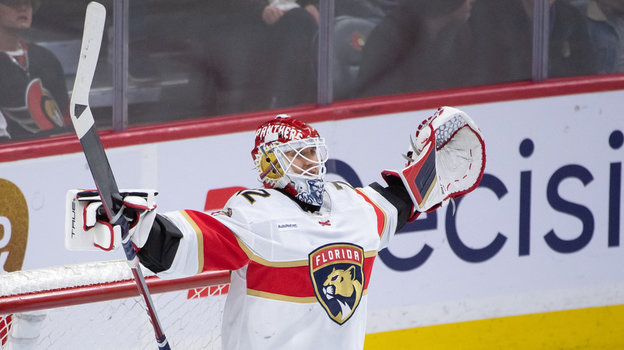 Сергей Бобровский. Вратарь «Флорида Пантерз» Сергей Бобровский