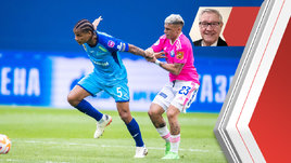 Футболисты Вильмар Барриос и Лукас Вера в матче «Зенит» — «Оренбург»