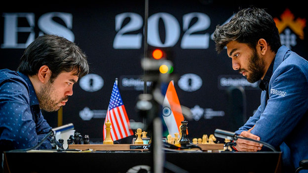 Хикару Накамура и Гукеш Доммараджу.