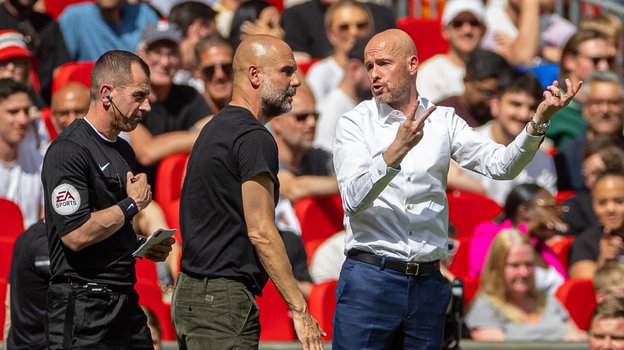 Пеп Гвардиола и Эрик тен Хаг.