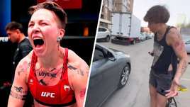 «Ты в шортах, в майке, таких надо давить». Боец UFC Алексеева повздорила с мигрантом на дороге