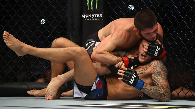 Бой Хабиба Нурмагомедова и Дастина Порье.