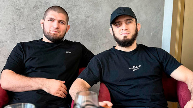 Хабиб Нурмагомедов и Ислам Махачев.