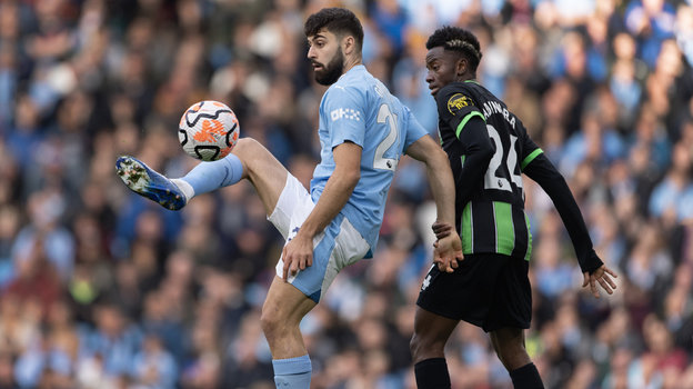 Йошко Гвардиол и Симон Адингра («Манчестер Сити» — «Брайтон»).