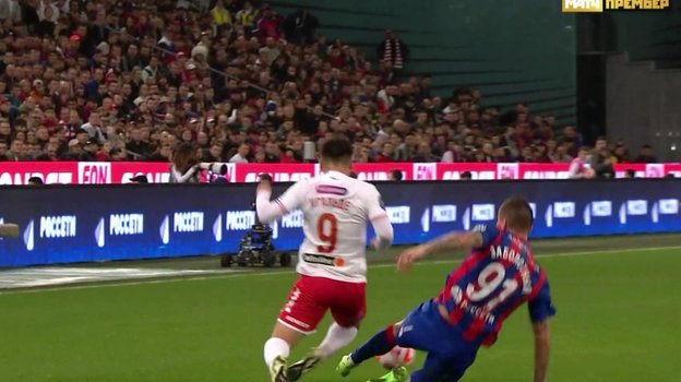 Момент матча ЦСКА — «Спартак».