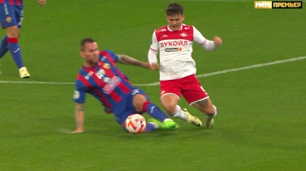 Момент матча ЦСКА — «Спартак».