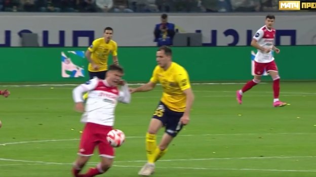 Момент матча «Ростов» — «Спартак».