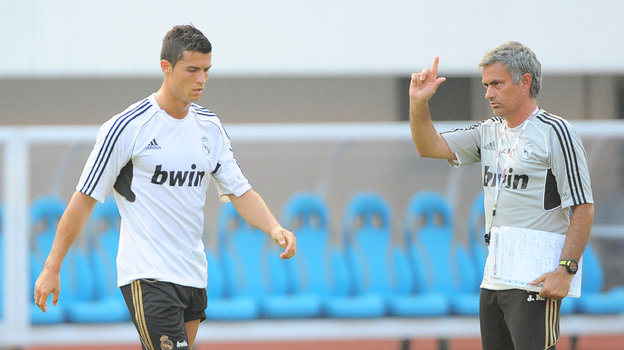 Криштиану Роналду и Жозе Моуринью.