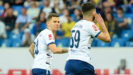 Футболисты «Балтики» Виталий Лисакович и Тигран Аванесян