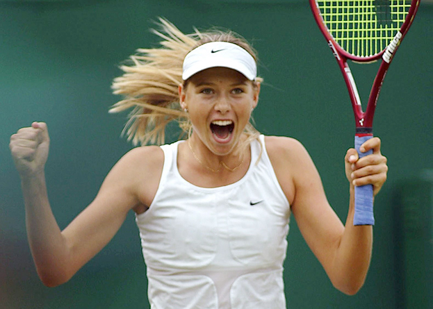 Мария Шарапова в 2003 году. Теннисистка Мария Шарапова в 2003 году.