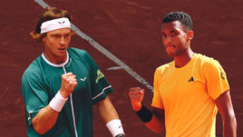 Рублев победил Оже-Альяссима в финале «мастерса» в Мадриде: онлайн-трансляция