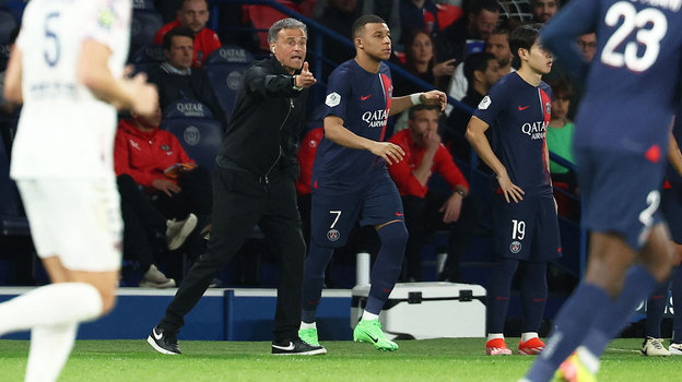 Луис Энрике и Килиан Мбаппе. Луис Энрике и Килиан Мбаппе