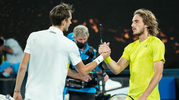 Даниил Медведев и Стефанос Циципас.