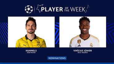 Претенденты на звание игрока недели в Лиге чемпионов.