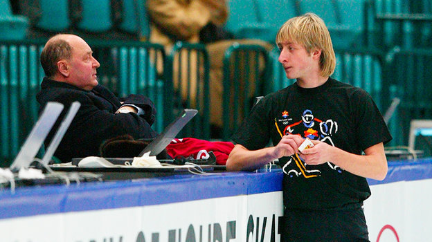 Алексей Мишин и Евгений Плющенко.