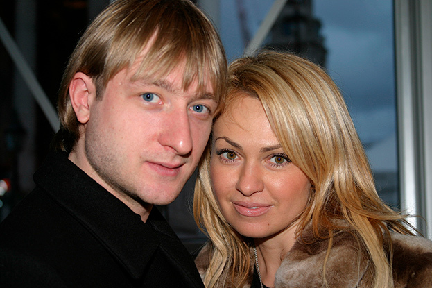 Евгений Плющенко и Яна Рудковская в 2007 году.