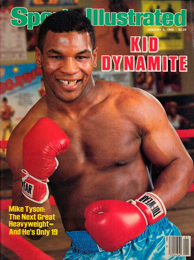 Обложка Sport Illustrated с 19-летним Майком Тайсоном.