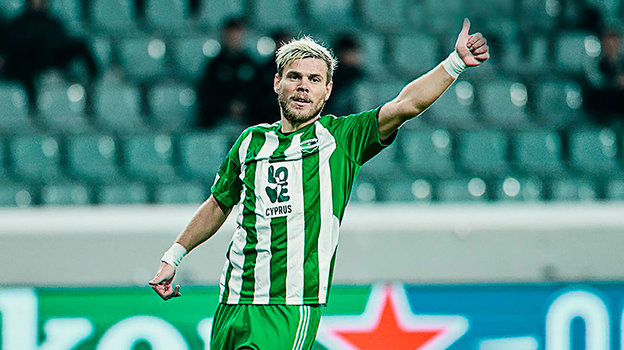 Александр Кокорин. Футболист «Ариса» Александр Кокорин.