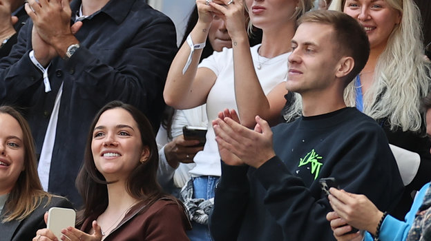 Фигуристка Евгения Медведева и футболист Даниил Фомин