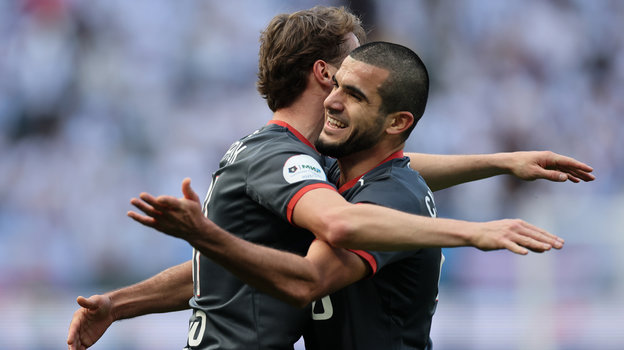 Антон Миранчук и Тимур Сулейманов. Футболисты «Локомотива» Антон Миранчук и Тимур Сулейманов