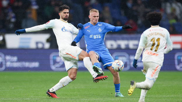 29 ноября 2023 года. Родригао и Константин Тюкавин в матче Кубка России «Динамо» - «Зенит» (1:0).