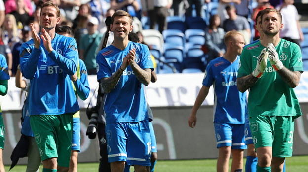 Антон Шунин, Федор Смолов и Игорь Лещук. Футболисты «Динамо» Антон Шунин, Федор Смолов и Игорь Лещук