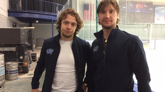 Артемий Панарин и Сергей Бобровский в «Коламбусе».