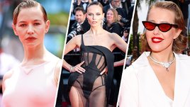 Светлана Устинова, Наташа Поли, Ксения Собчак в Каннах