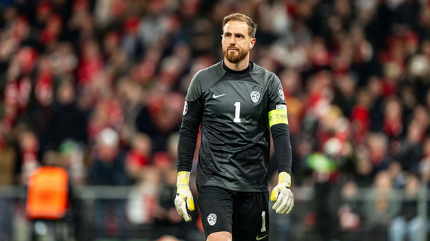 Ян Облак. Голкипер сборной Словении Ян Облак.