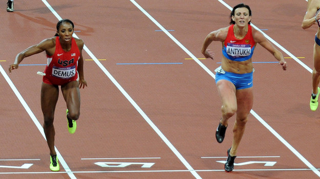 Лашинда Димус и Наталья Антюх. Легкоатлетки Наталья Антюх и Лашинда Димус