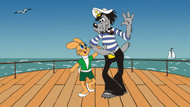 Кадр из мультсериала «Ну, погоди!»