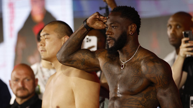 Деонтей Уайлдер и Чжан Чжилэй.