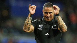 Регбист сборной Новой Зеландии Аарон Смит.